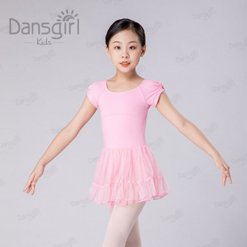 丹诗戈儿童芭蕾舞服形体服GG06075袖扣袢纱裙体服