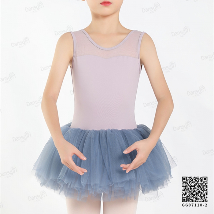 GG07110-2  无袖蓬蓬裙舞蹈服