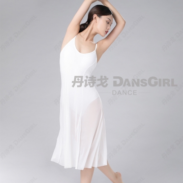 吊带弹力网舞蹈裙 WG05003